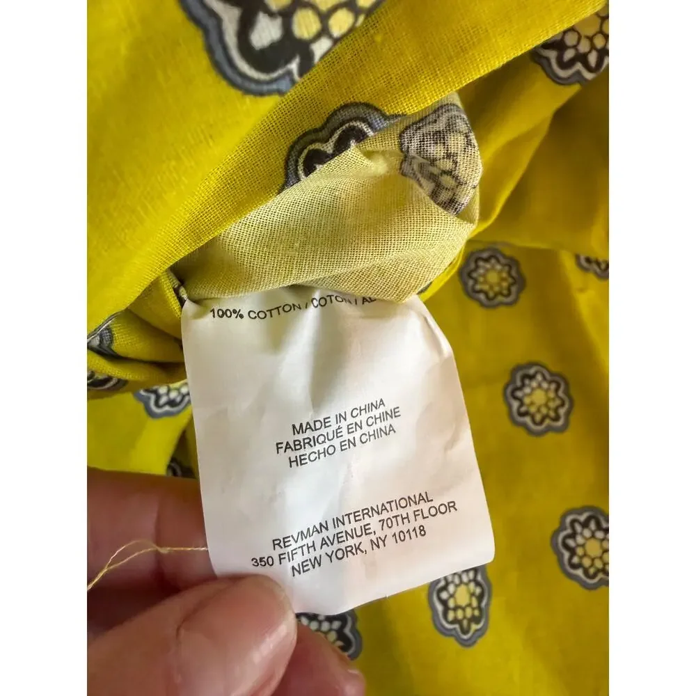 King Size Cotton Duvet Cover & Shams Gray Yellow Classic Medallion Print